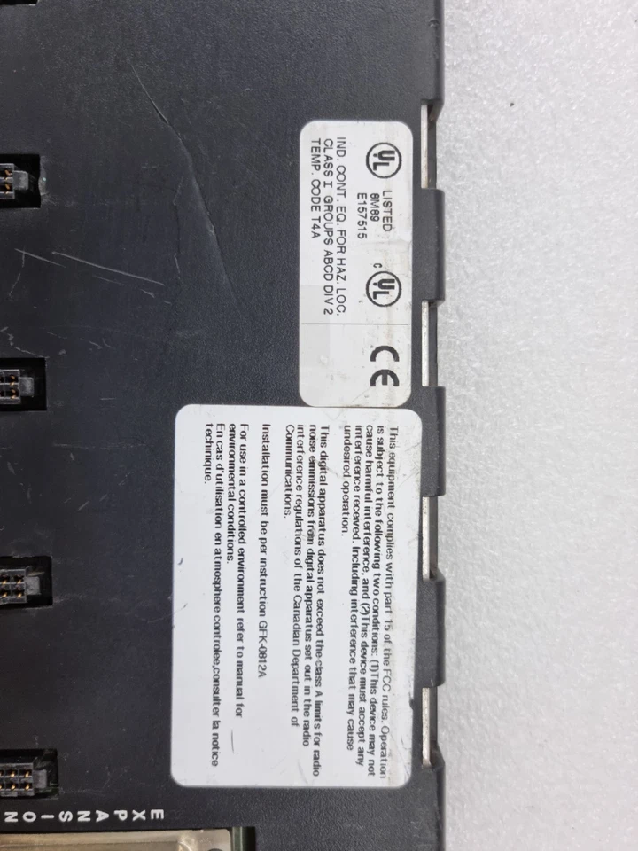 GE FANUC 10-SLOT PLC EXPANSION BASE RACK IC600 SERIES